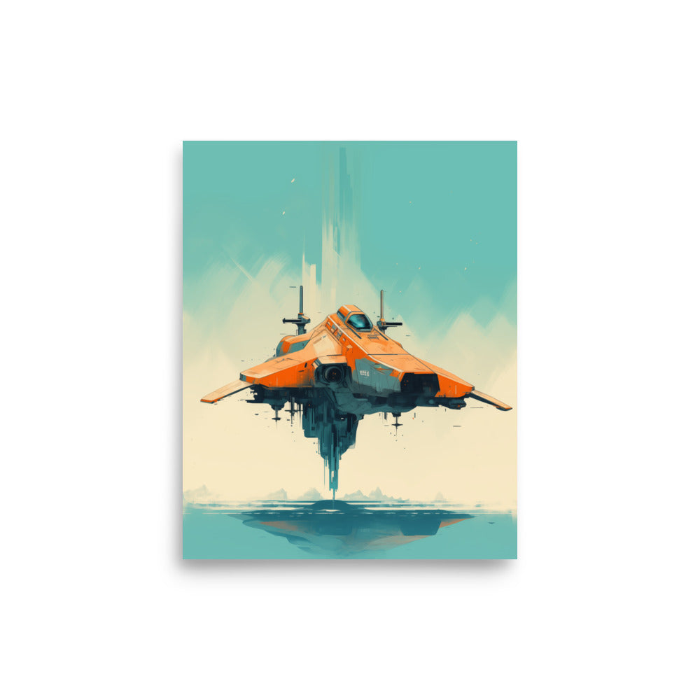 Combust | Void - Spaceship Minimalist Poster